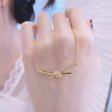 TIFEAMY&LOVE 18K rose gold knot necklace knot pend