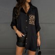 Women Fashion Summer T shirt Casual Leopard Print T Shirt