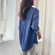 Women Fashion Long Sleeve shirt Summer Casual Denim Tee Shirt