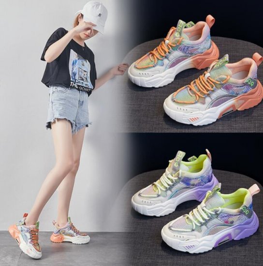 Women casual shoes Fashion Height increasing shoes